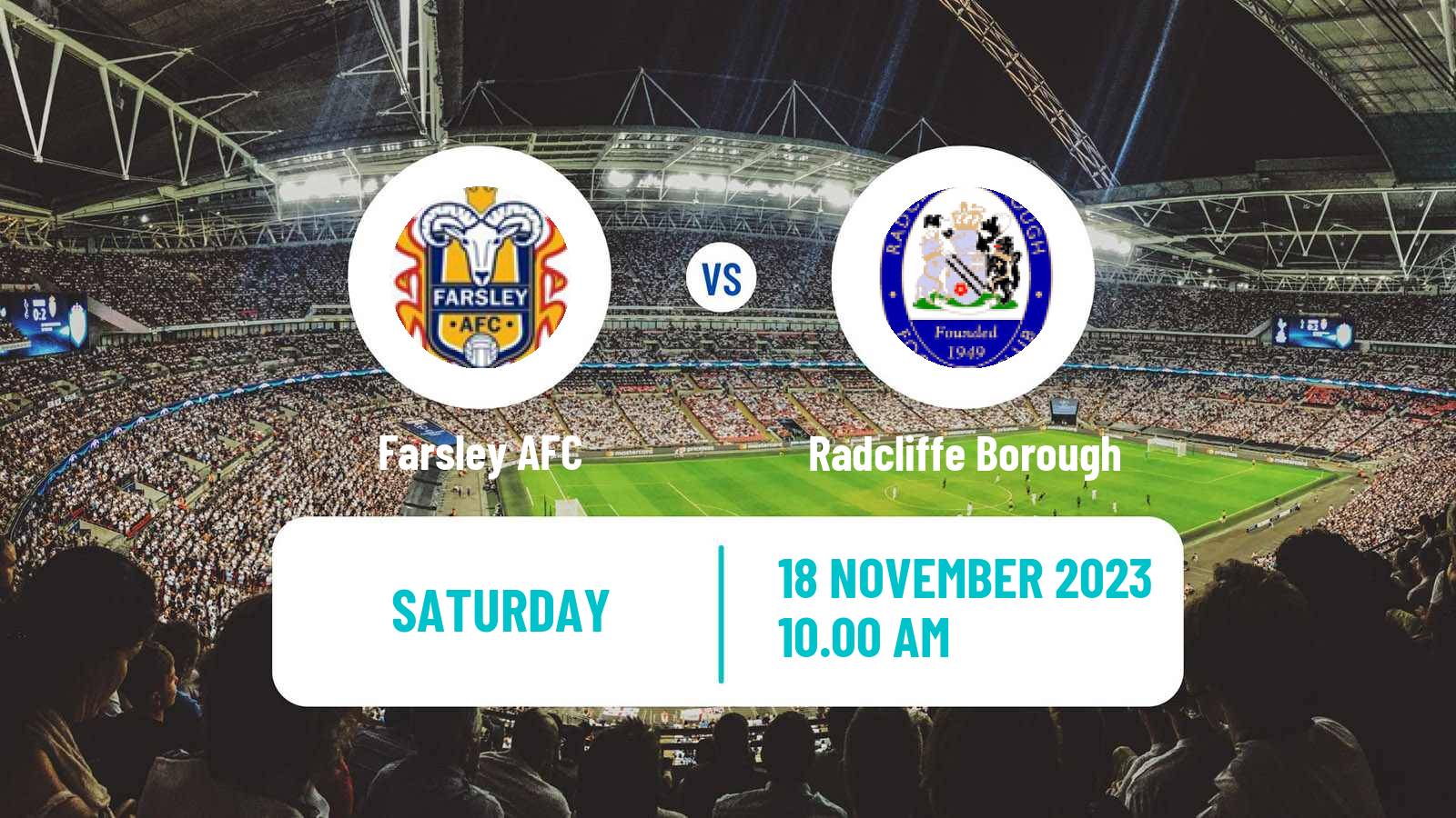 Soccer English FA Trophy Farsley - Radcliffe Borough