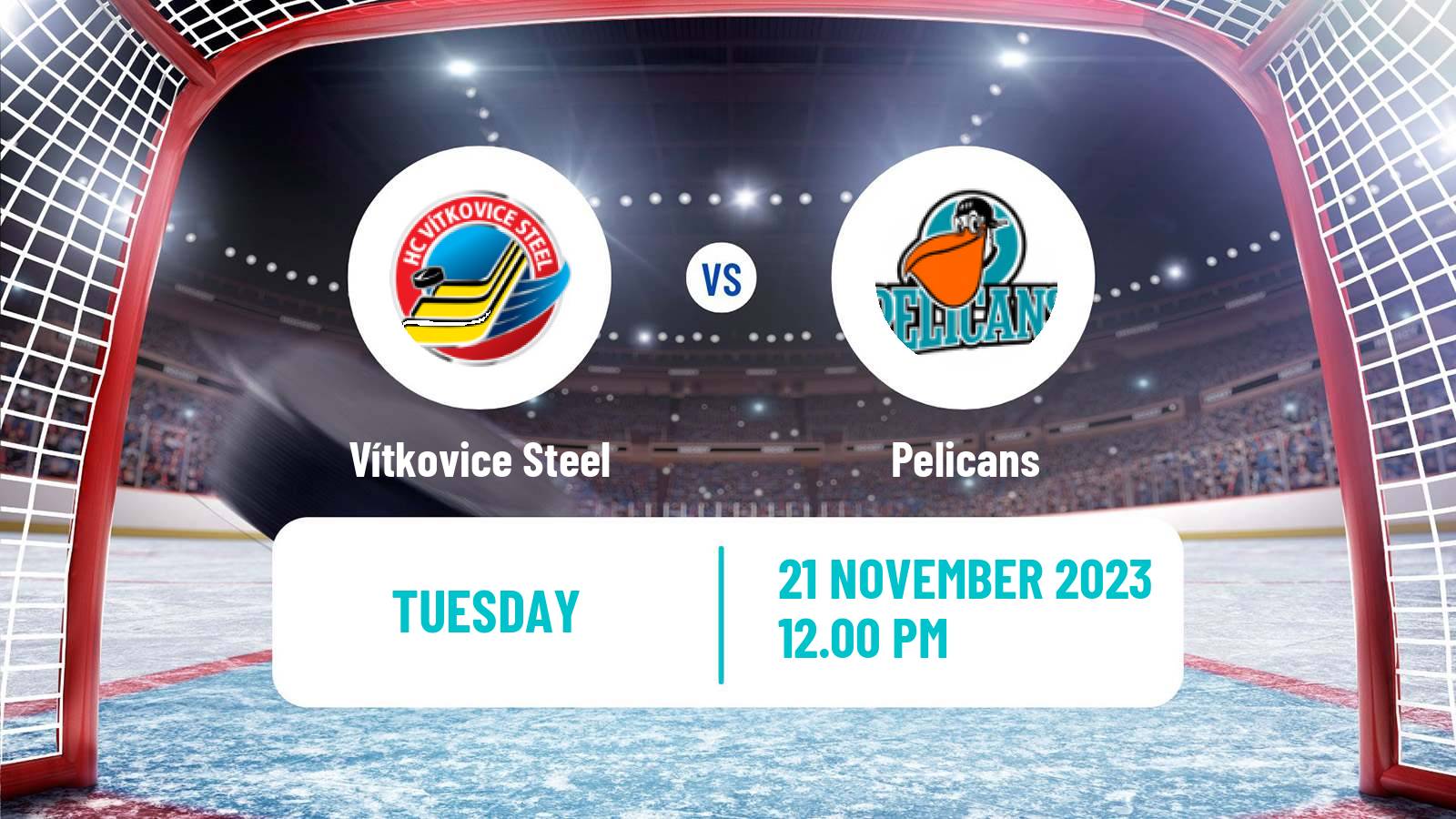 Hockey Champions League Ice Hockey Vítkovice Steel - Pelicans