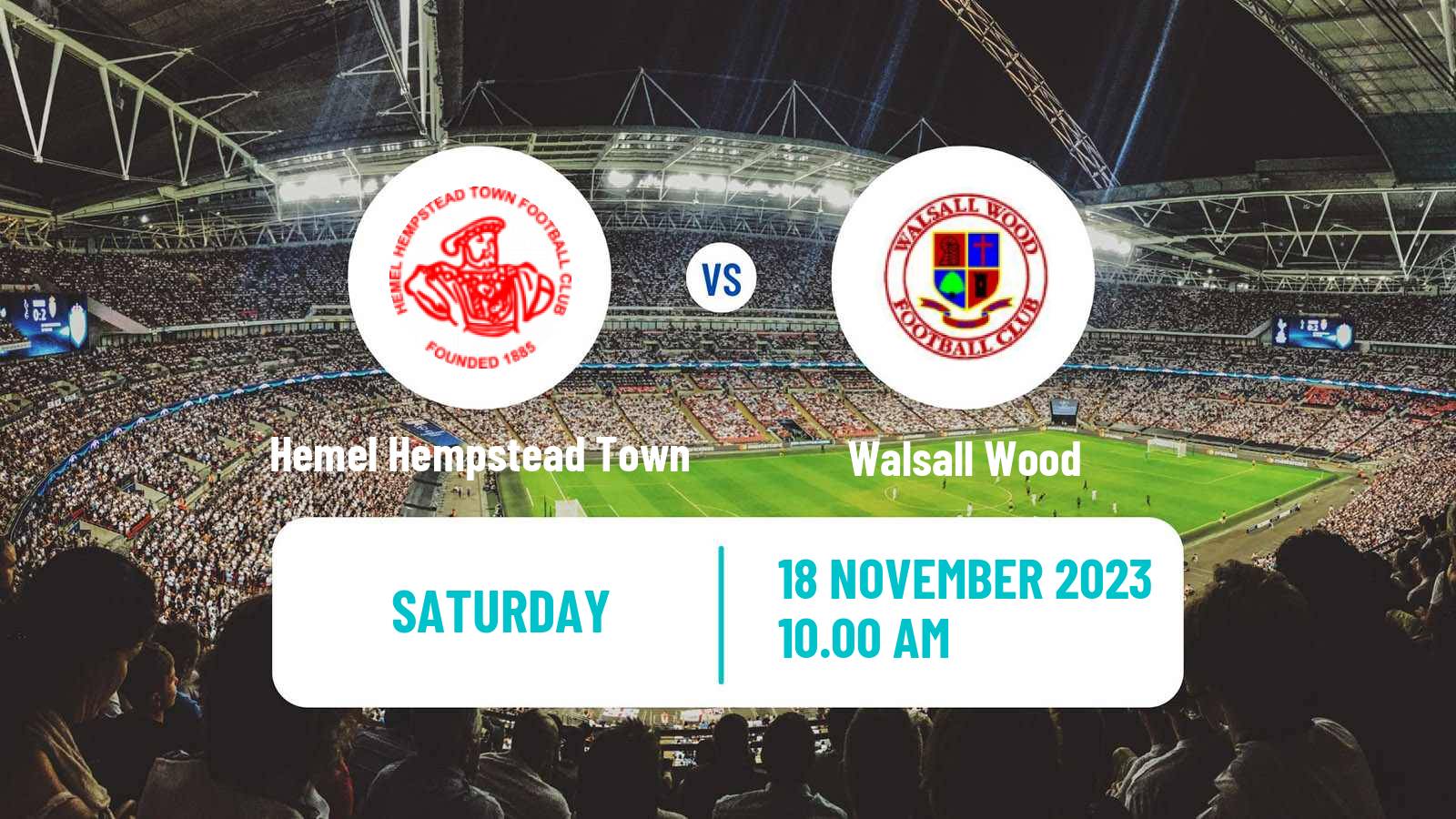 Soccer English FA Trophy Hemel Hempstead Town - Walsall Wood