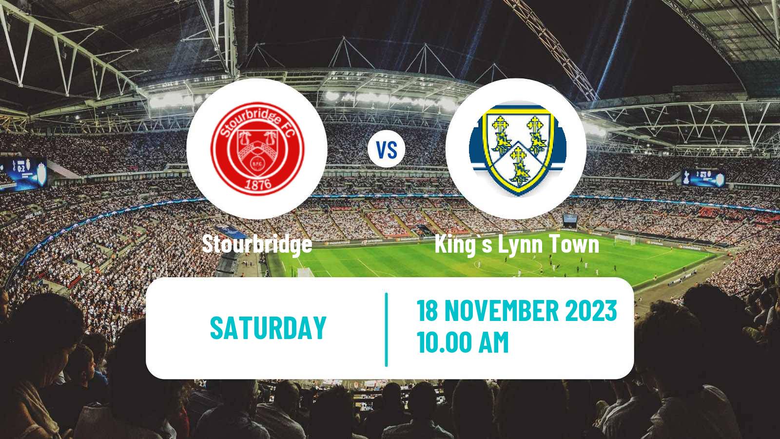 Soccer English FA Trophy Stourbridge - King`s Lynn Town