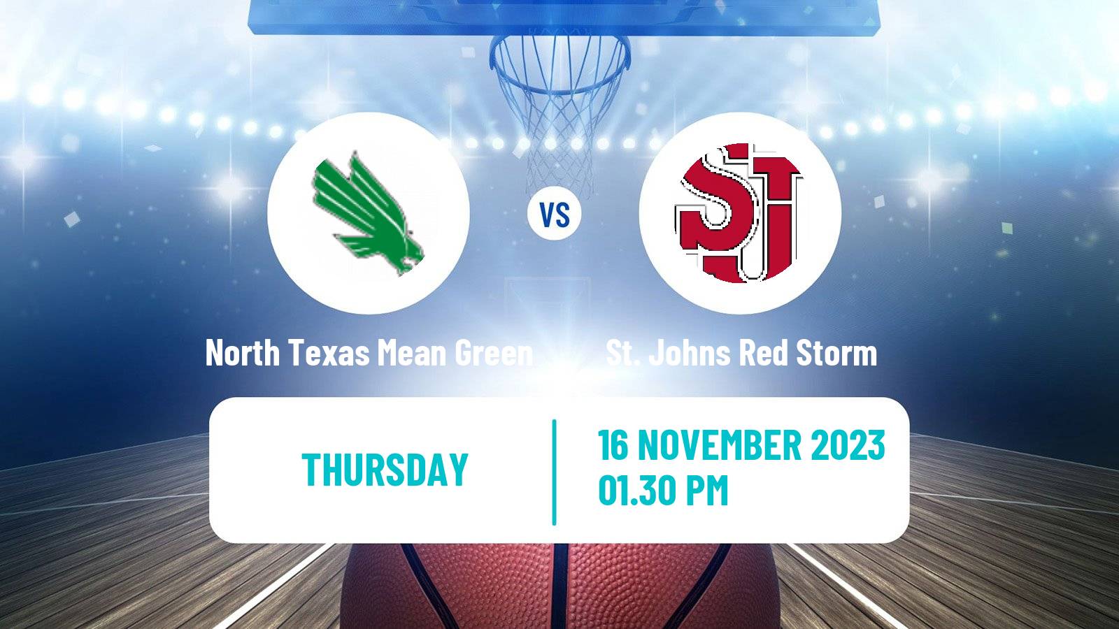 Basketball NCAA College Basketball North Texas Mean Green - St. Johns Red Storm