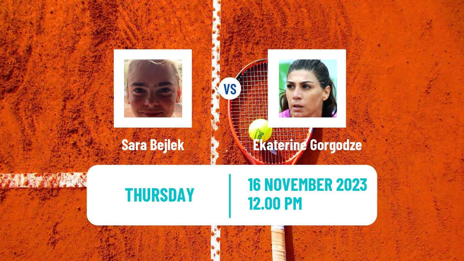 Tennis Colina Challenger Women Sara Bejlek - Ekaterine Gorgodze