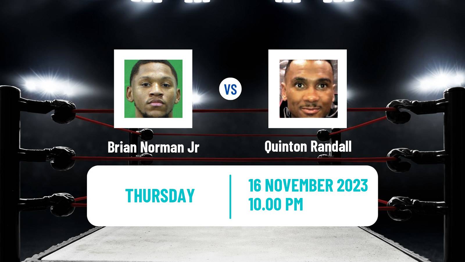 Boxing Welterweight Others Matches Men Brian Norman Jr - Quinton Randall
