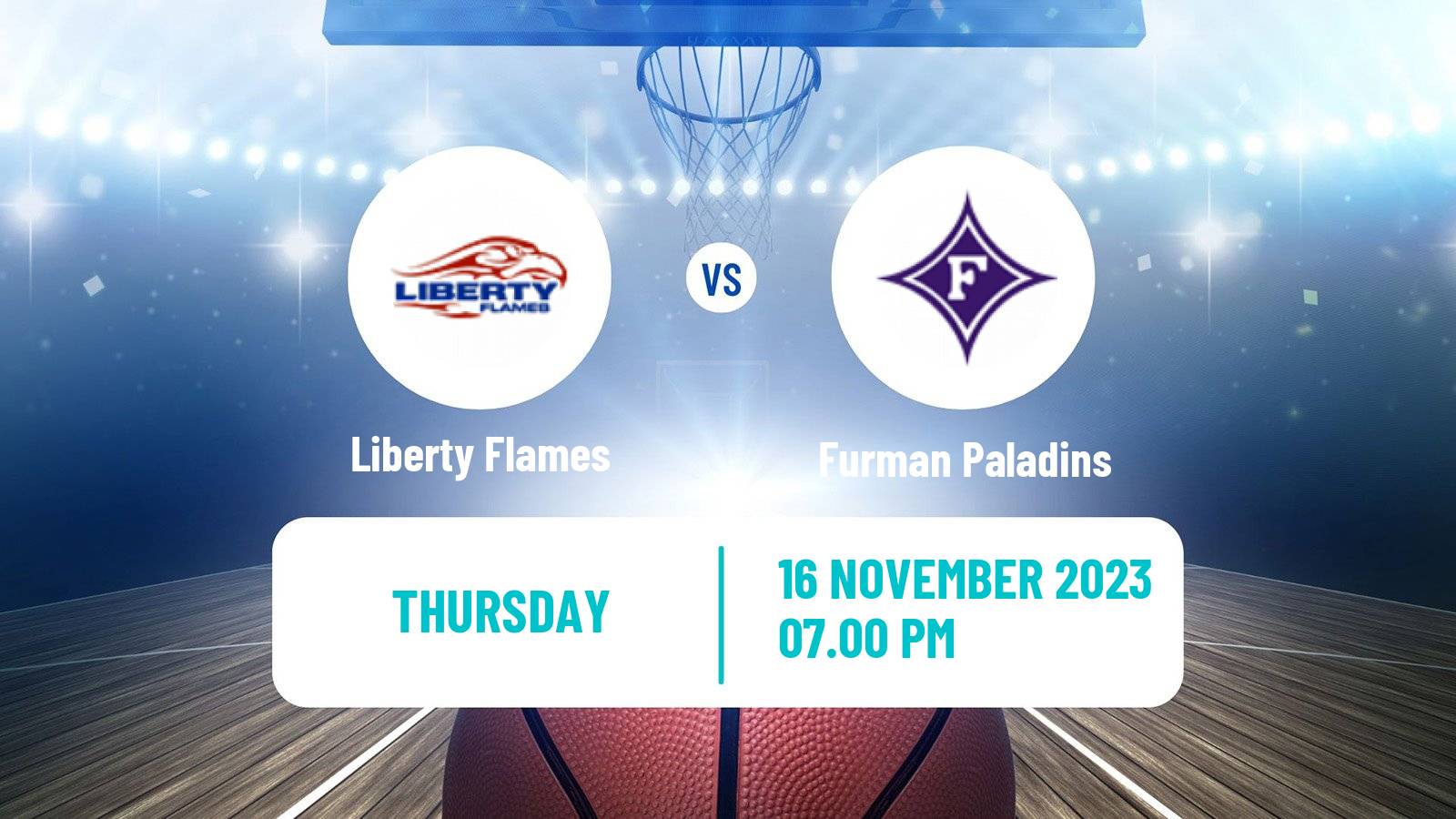 Basketball NCAA College Basketball Liberty Flames - Furman Paladins
