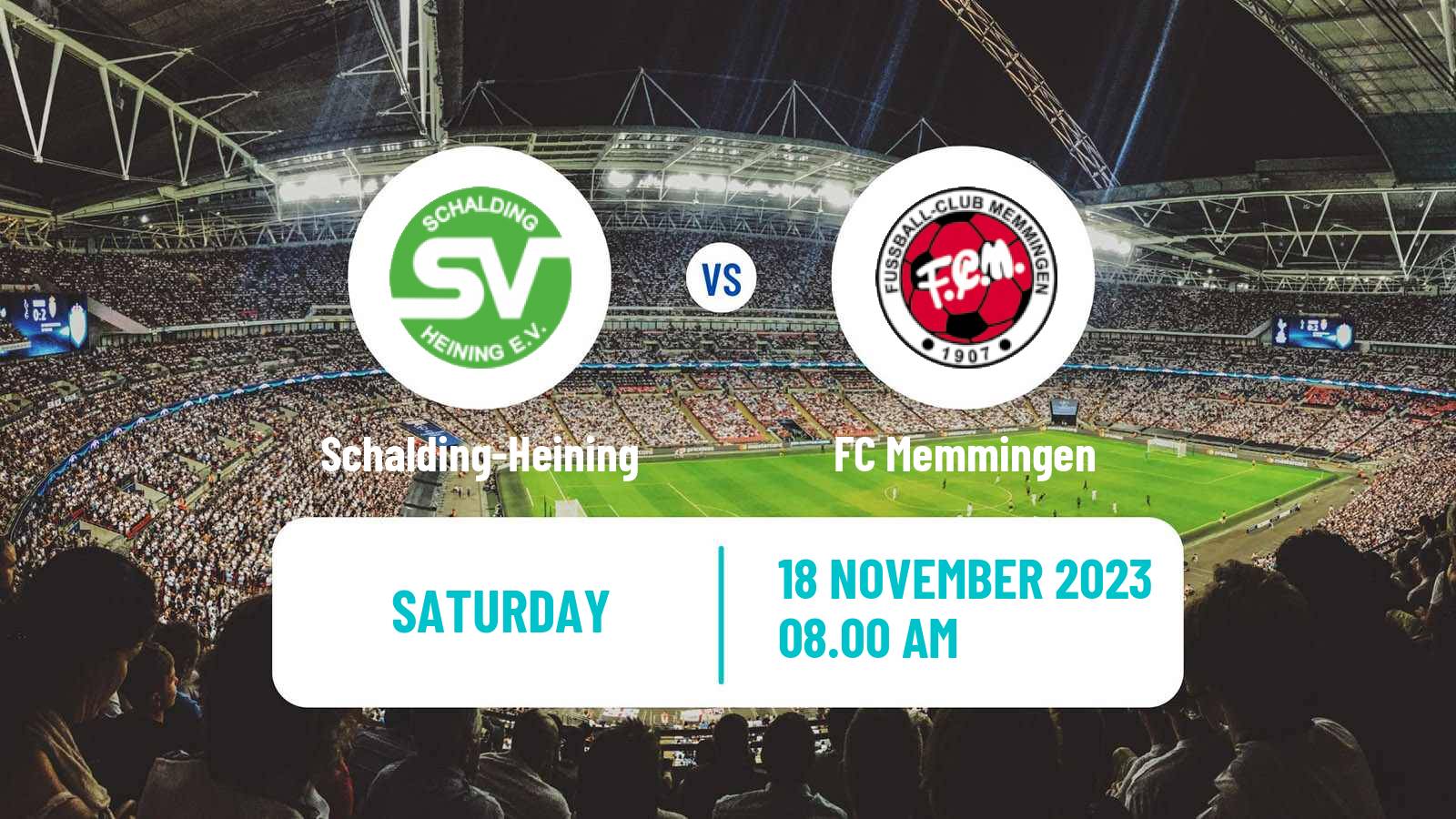 Soccer German Regionalliga Bayern Schalding-Heining - Memmingen