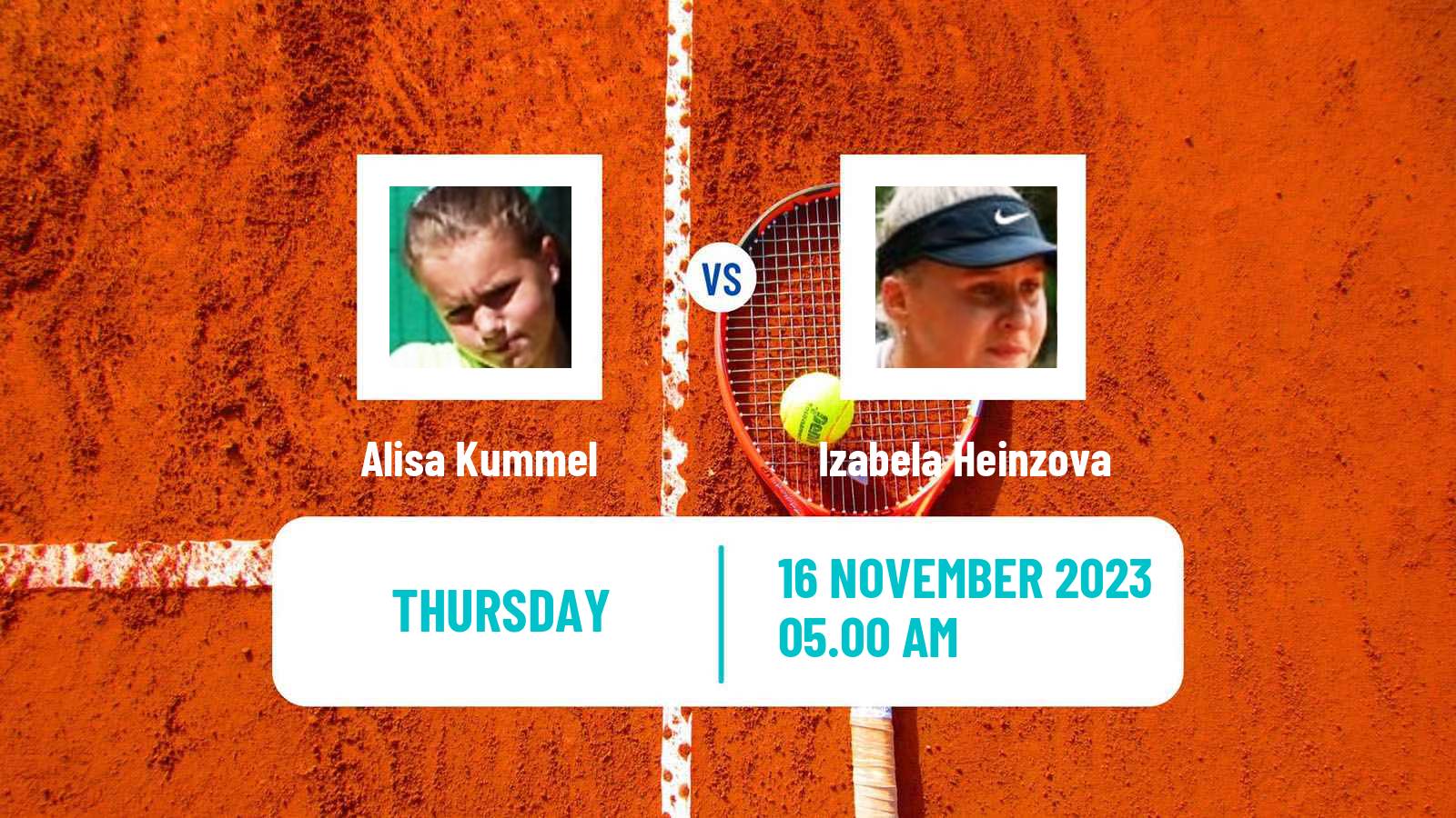 Tennis ITF W15 Sharm Elsheikh 18 Women Alisa Kummel - Izabela Heinzova
