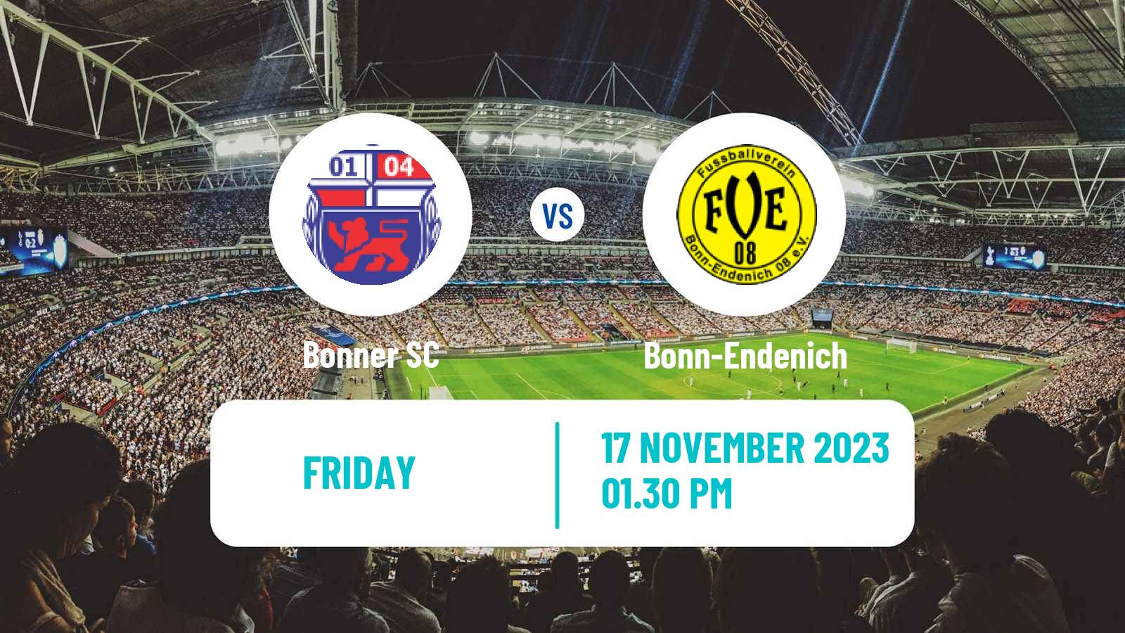 Soccer German Oberliga Mittelrhein Bonner - Bonn-Endenich