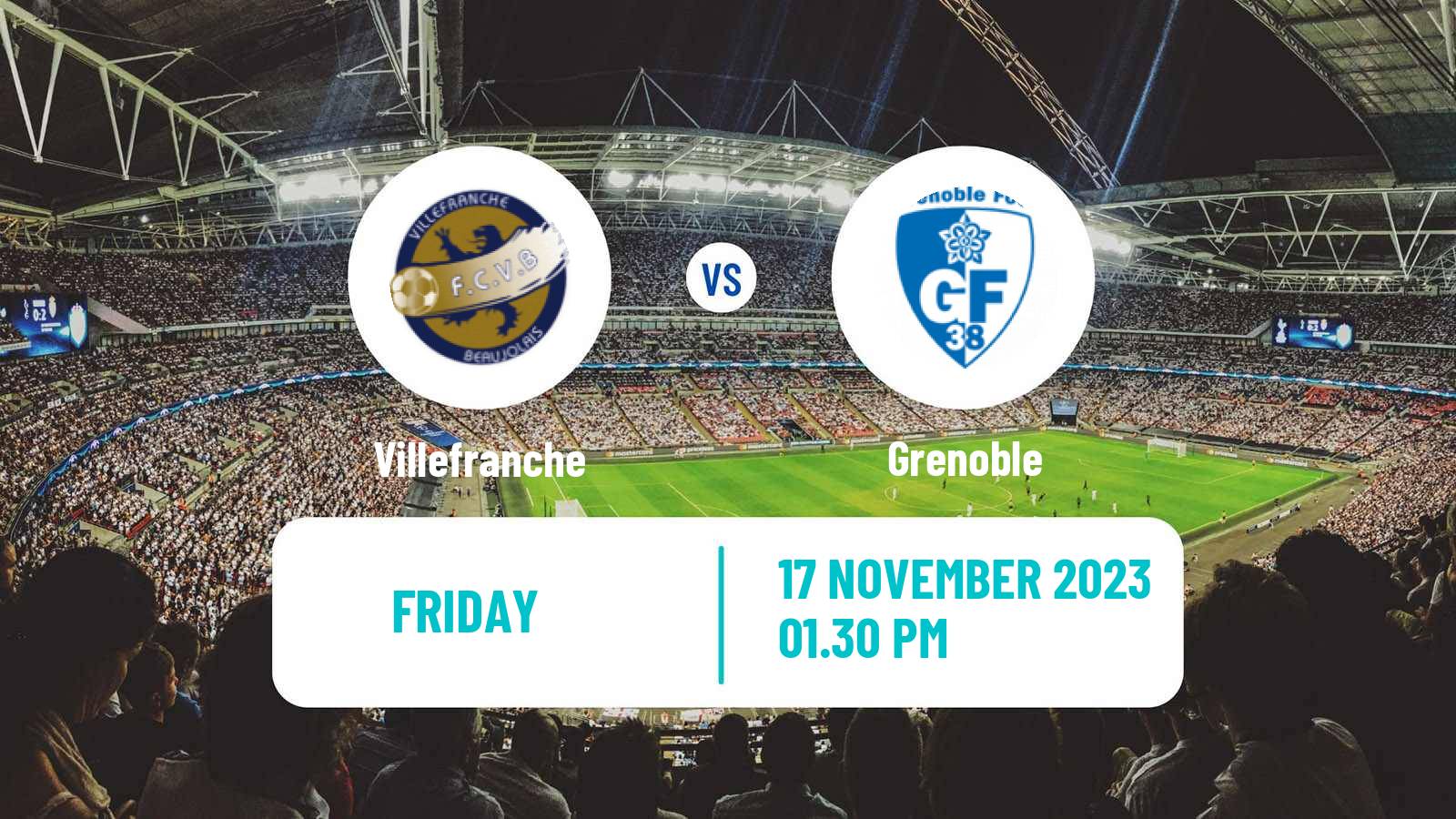 Soccer Coupe De France Villefranche - Grenoble