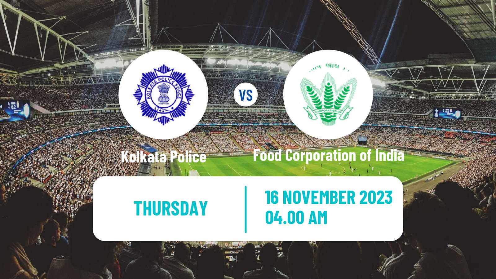Soccer Calcutta Premier Division Police AC - Food Corporation of India