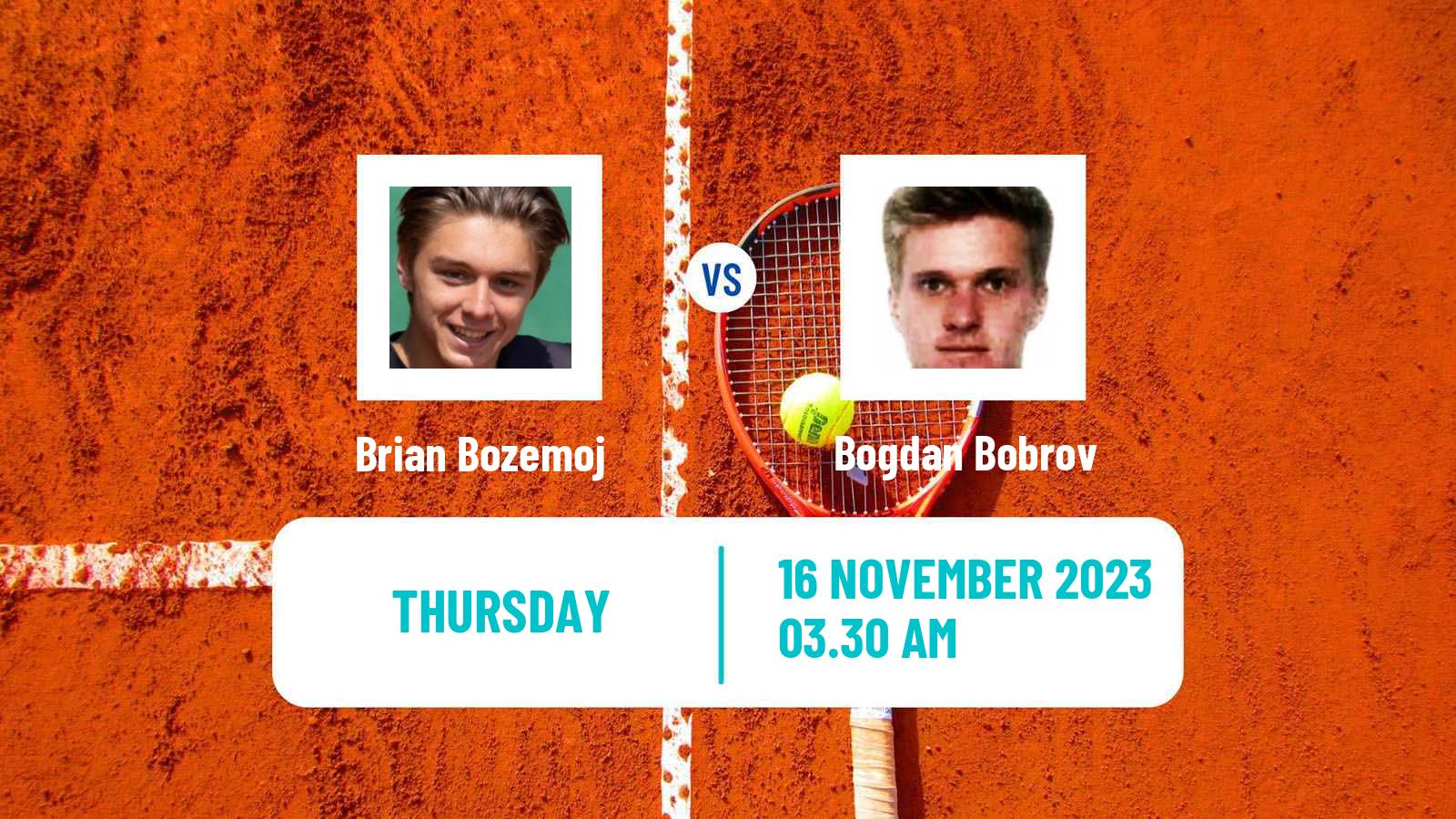 Tennis ITF M25 Monastir 8 Men Brian Bozemoj - Bogdan Bobrov