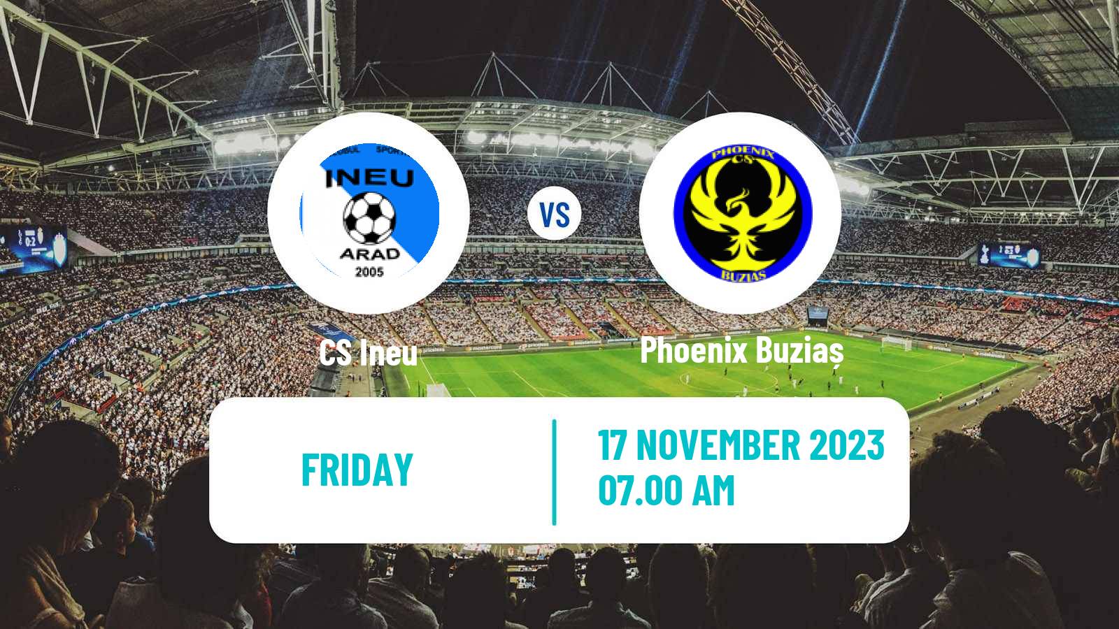 Soccer Romanian Liga 3 - Seria 8 Ineu - Phoenix Buziaș
