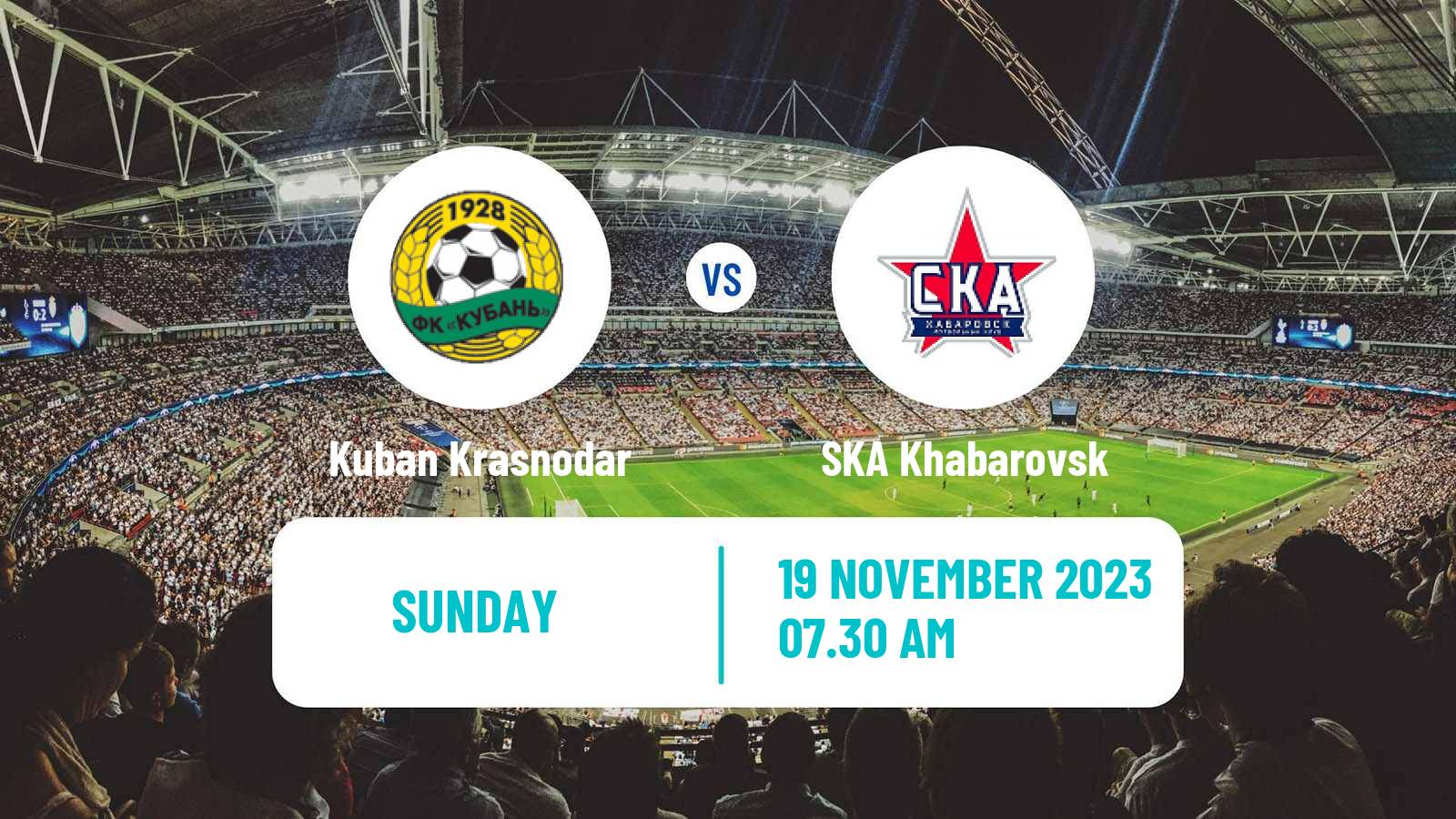 Soccer Russian FNL Kuban Krasnodar - SKA Khabarovsk