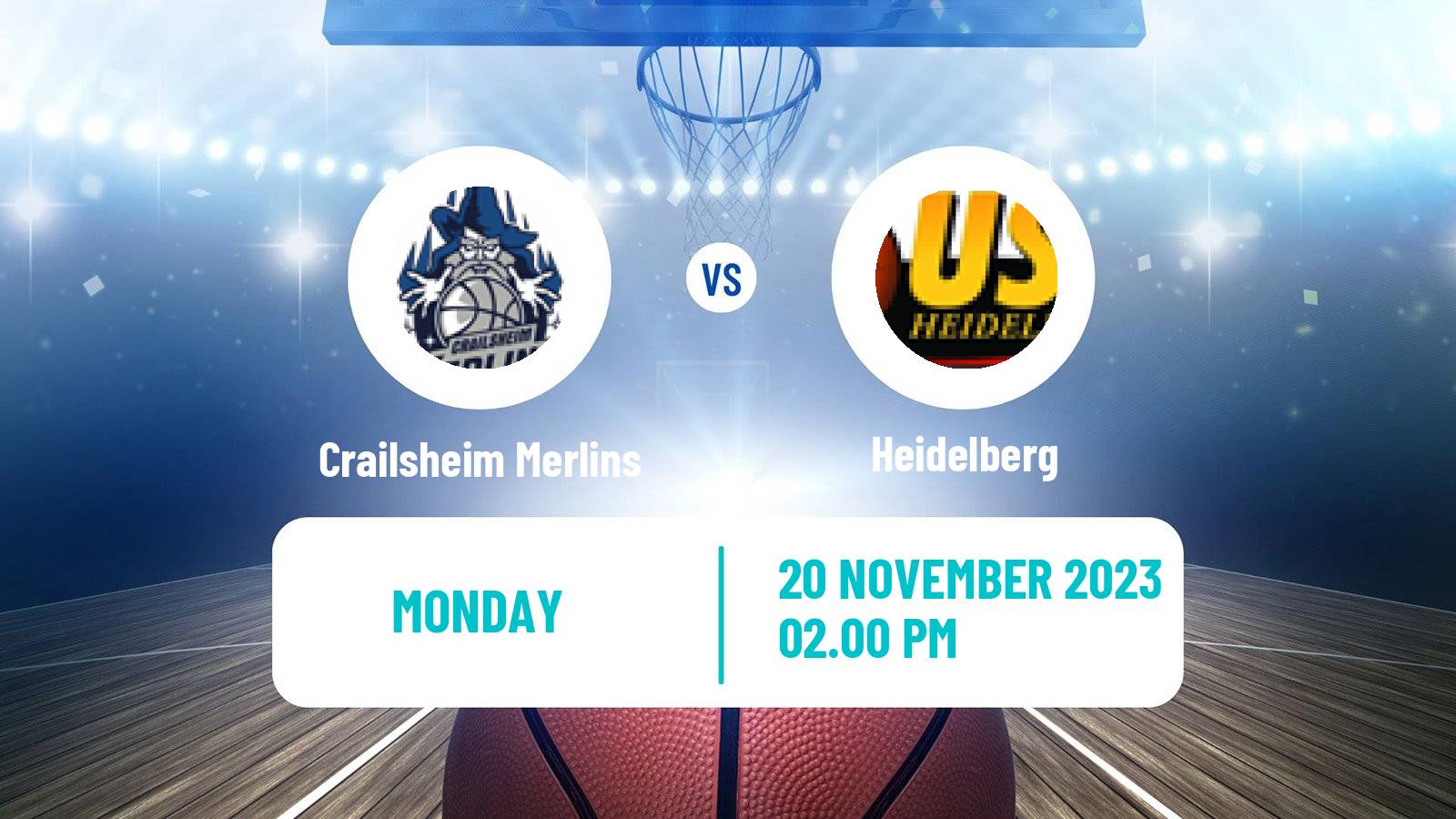 Basketball German BBL Crailsheim Merlins - Heidelberg