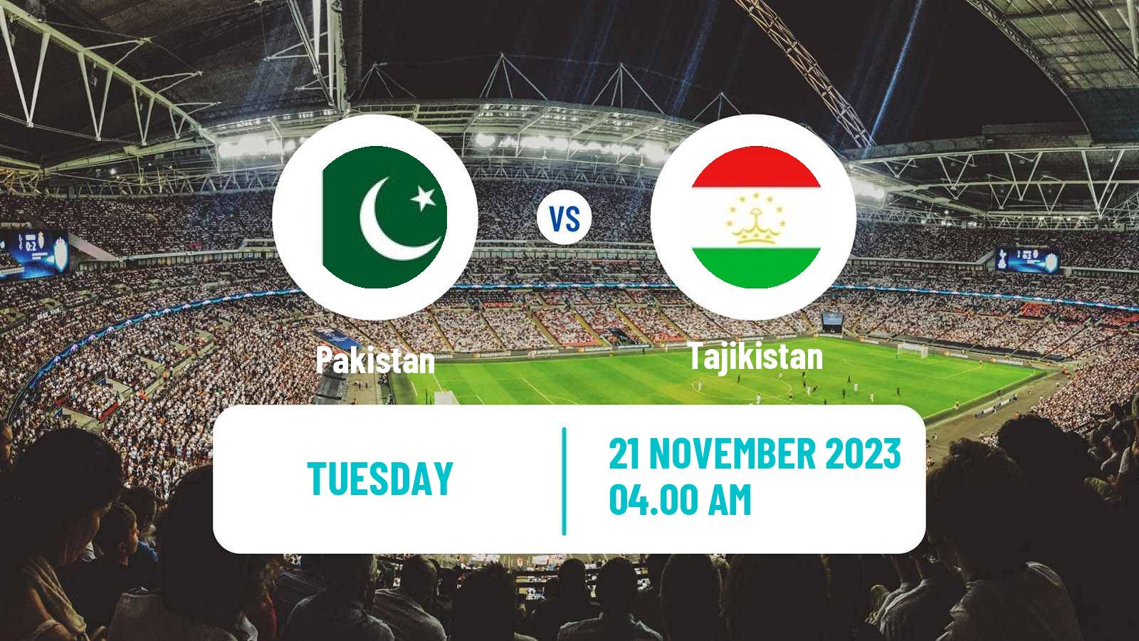 Soccer FIFA World Cup Pakistan - Tajikistan