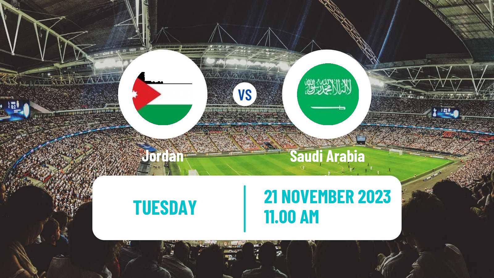 Soccer FIFA World Cup Jordan - Saudi Arabia