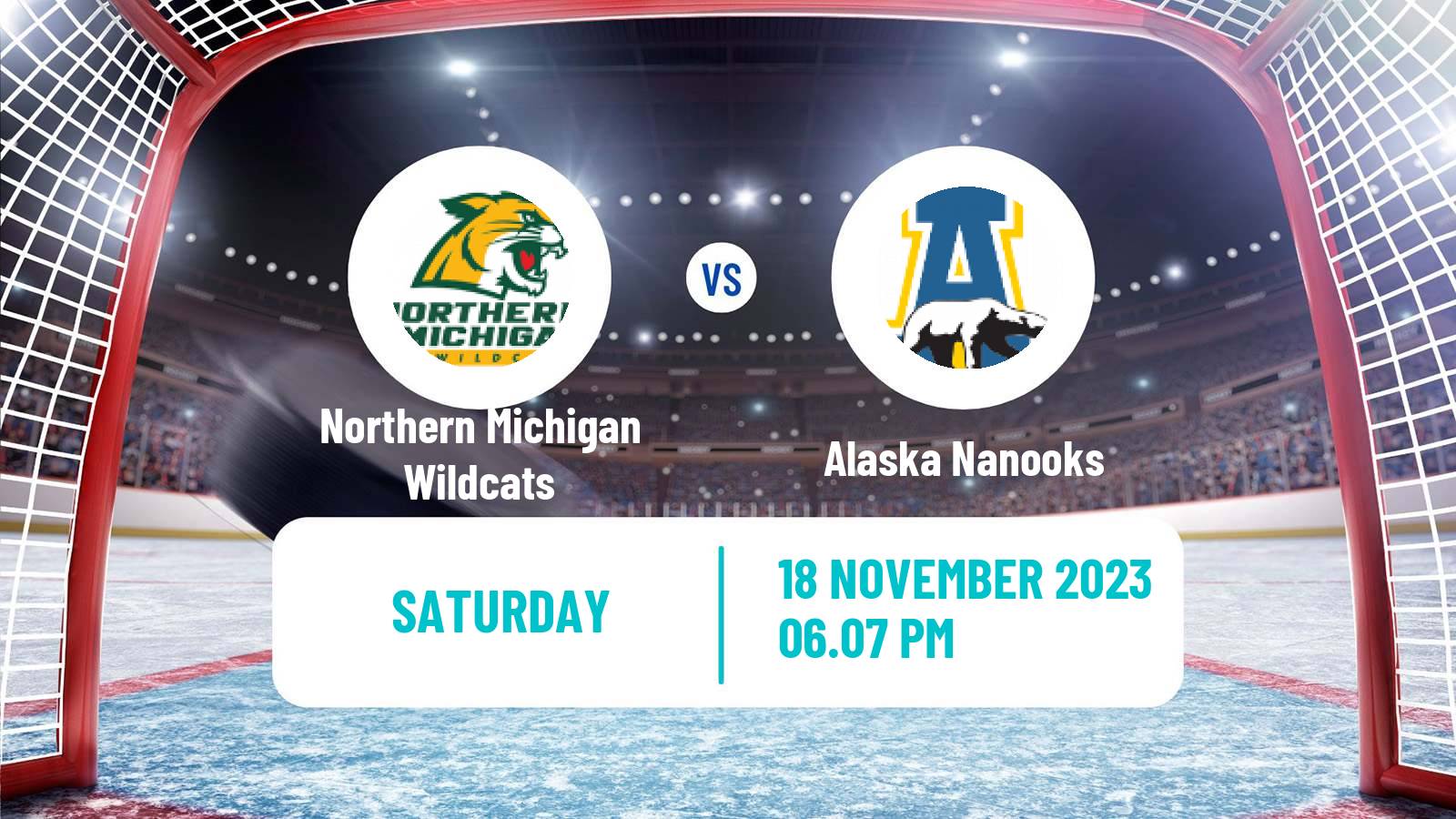 Hockey NCAA Hockey Northern Michigan Wildcats - Alaska Nanooks