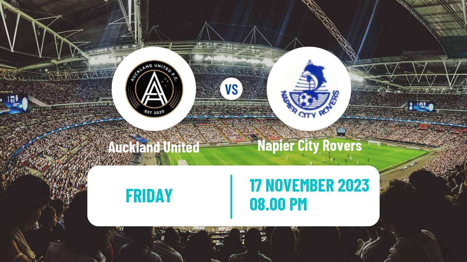Soccer New Zealand National League Auckland United - Napier City Rovers
