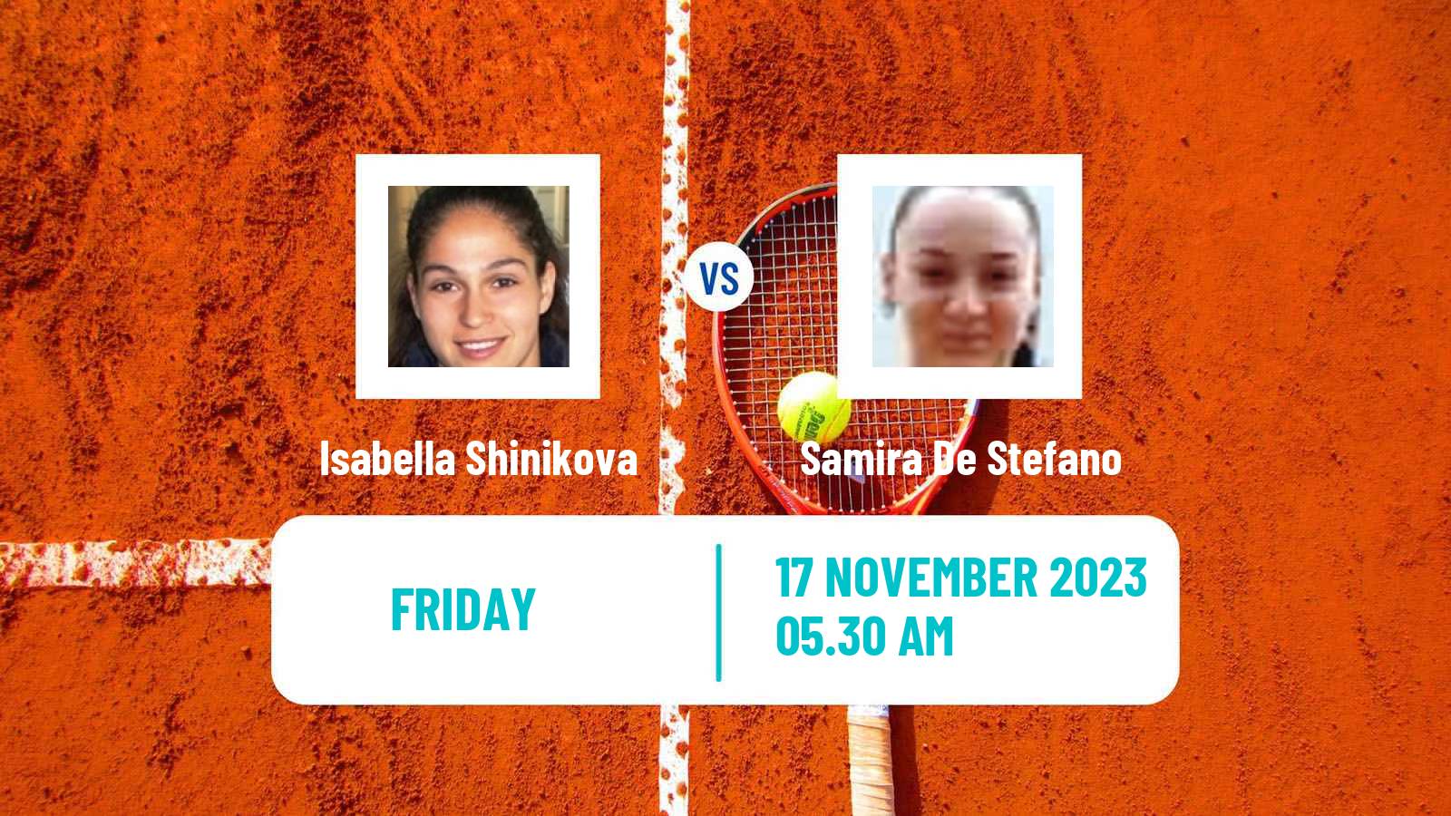 Tennis ITF W25 Solarino 3 Women Isabella Shinikova - Samira De Stefano