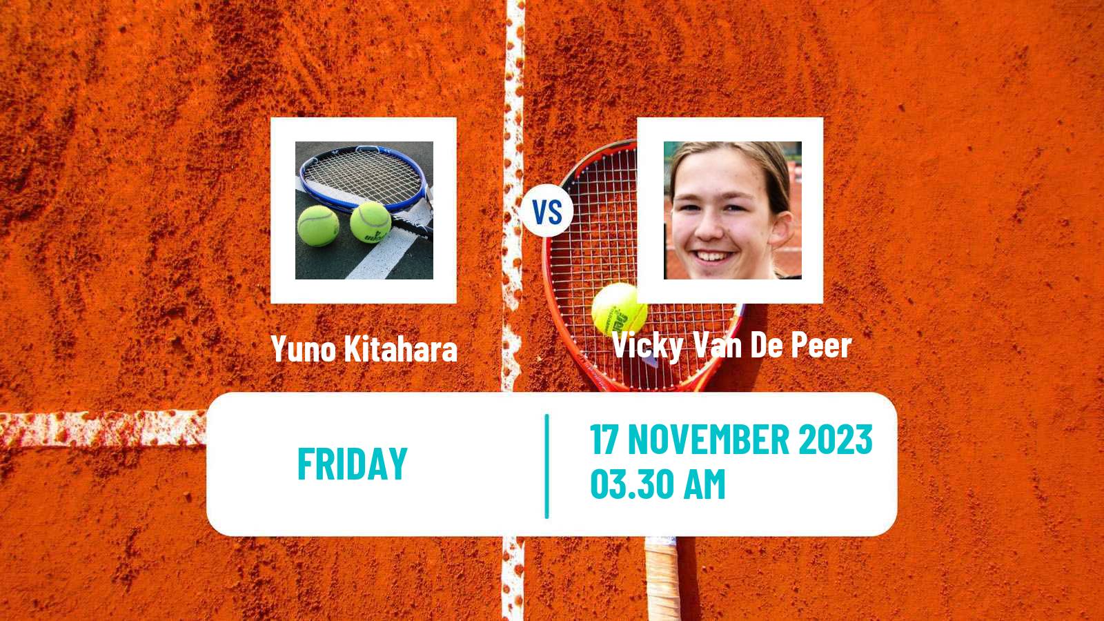Tennis ITF W15 Monastir 40 Women Yuno Kitahara - Vicky Van De Peer