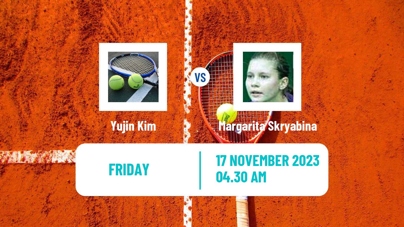 Tennis ITF W15 Sharm Elsheikh 18 Women Yujin Kim - Margarita Skryabina