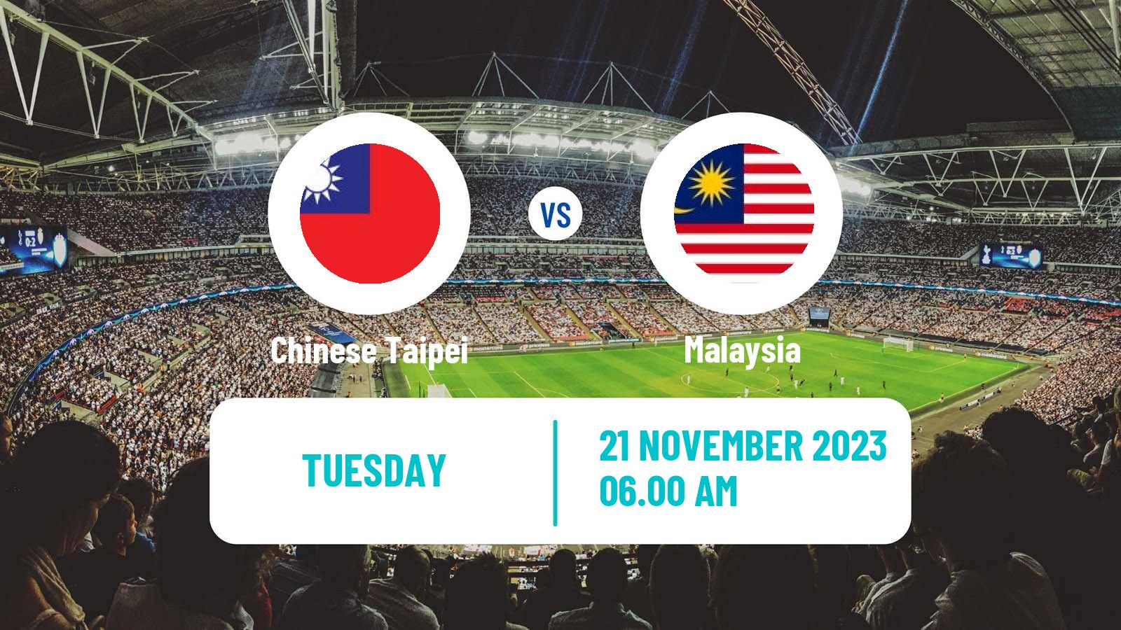 Soccer FIFA World Cup Chinese Taipei - Malaysia