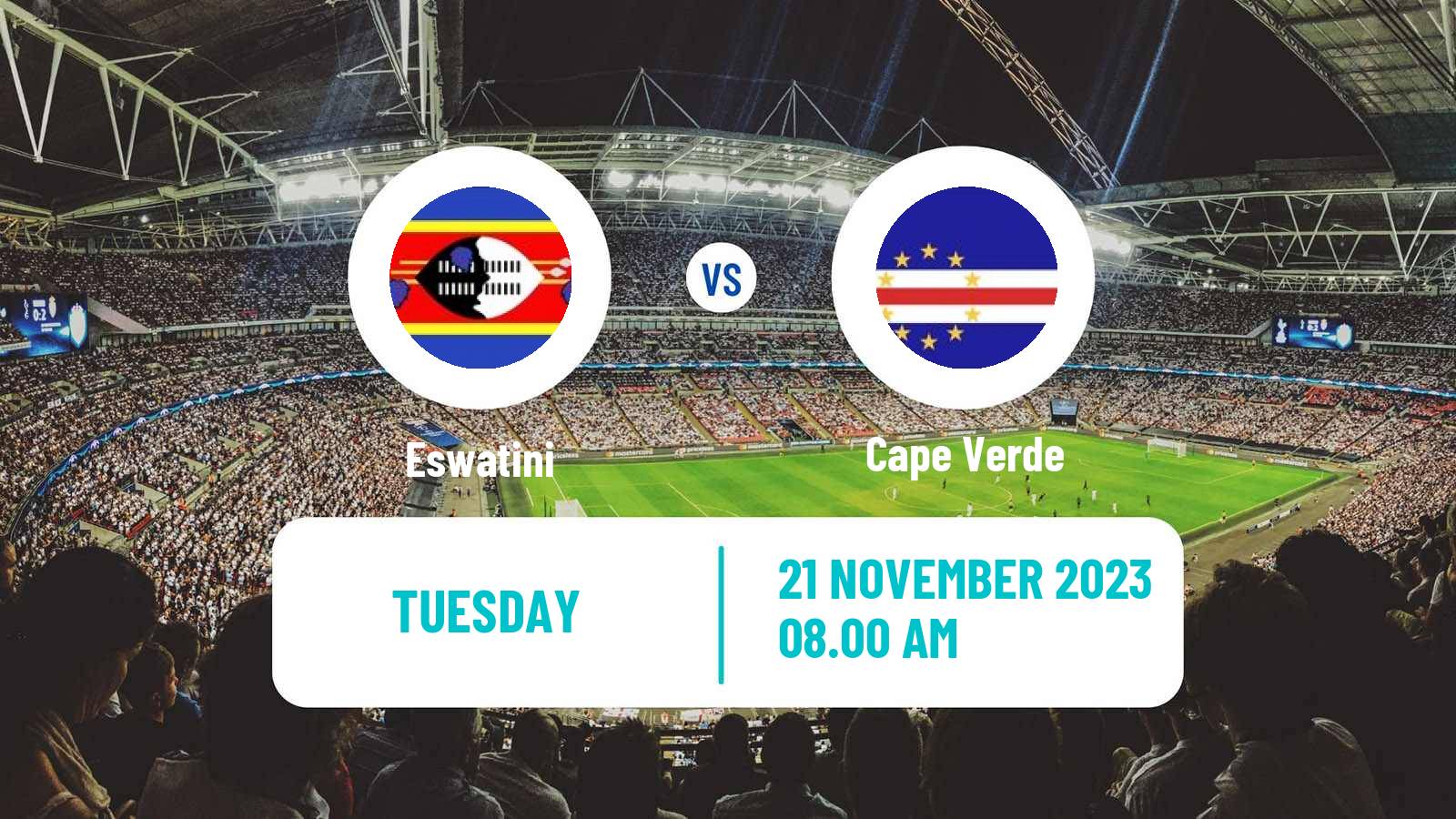 Soccer FIFA World Cup Eswatini - Cape Verde