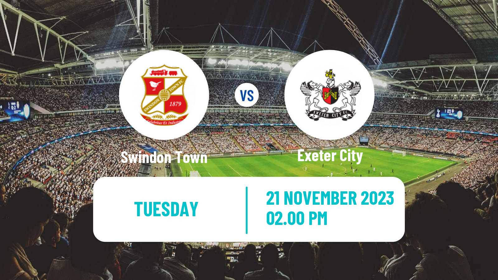 Soccer English EFL Trophy Swindon Town - Exeter City