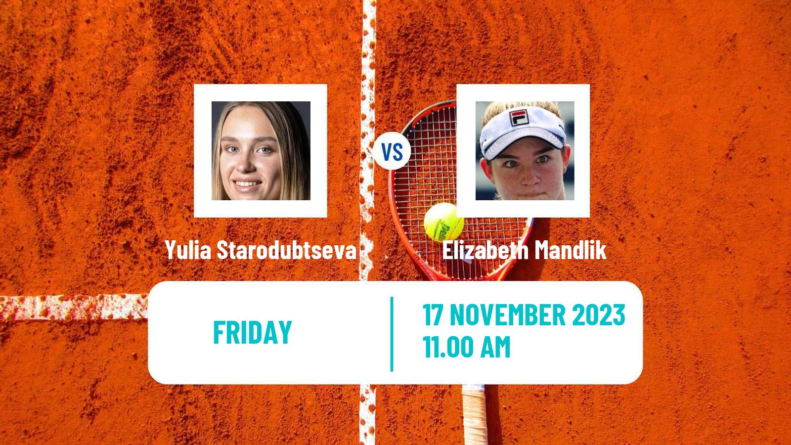 Tennis Colina Challenger Women Yulia Starodubtseva - Elizabeth Mandlik