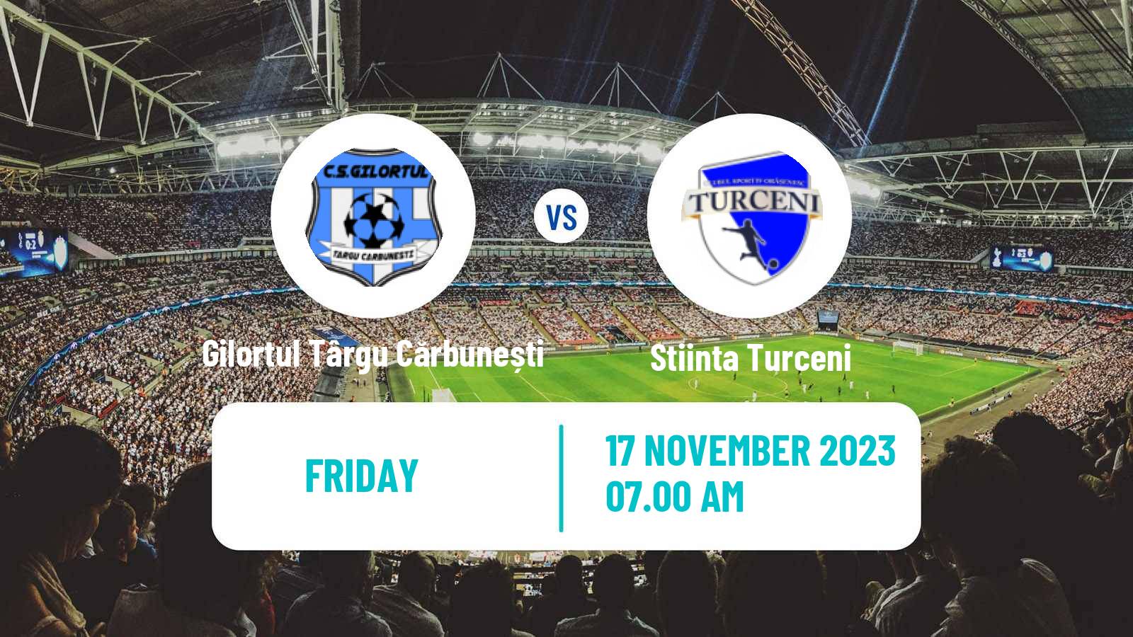 Soccer Romanian Liga 3 - Seria 7 Gilortul Târgu Cărbunești - Stiinta Turceni