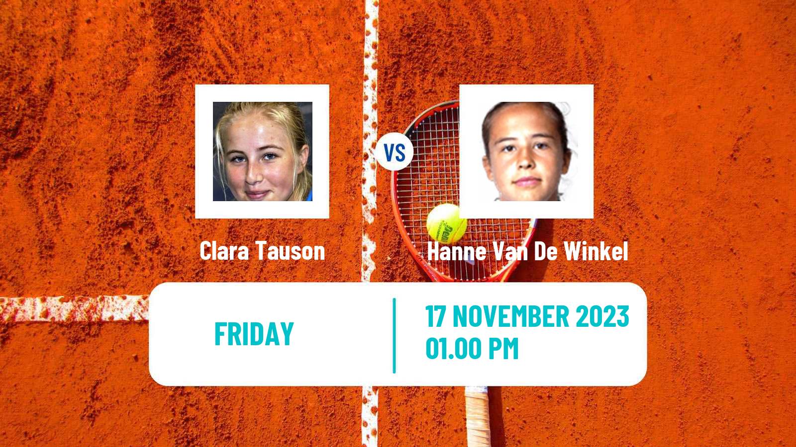 Tennis ITF W40 Petange Women Clara Tauson - Hanne Van De Winkel
