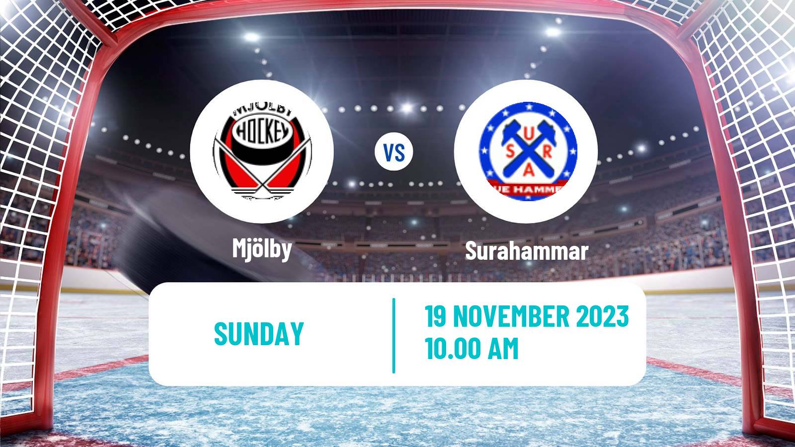 Hockey Swedish HockeyEttan Vastra Mjölby - Surahammar