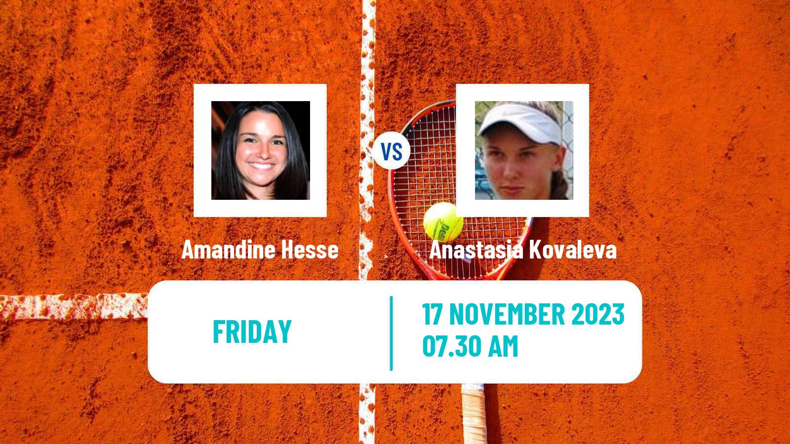 Tennis ITF W40 Funchal Women Amandine Hesse - Anastasia Kovaleva