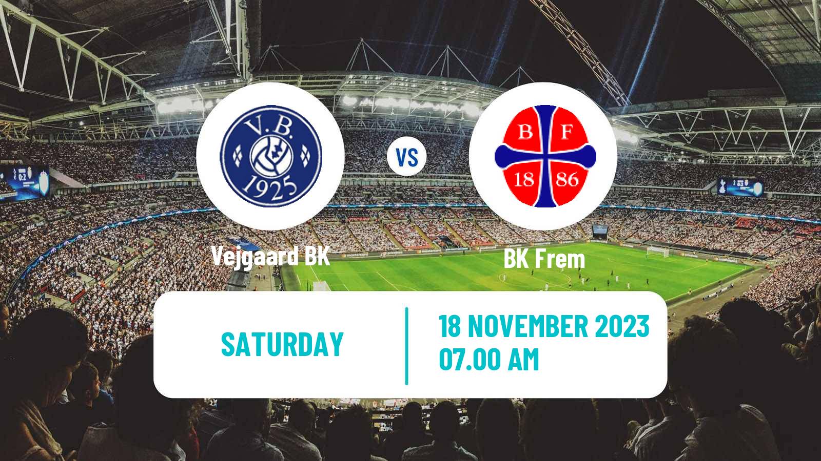 Soccer Danish 3 Division Vejgaard - BK Frem