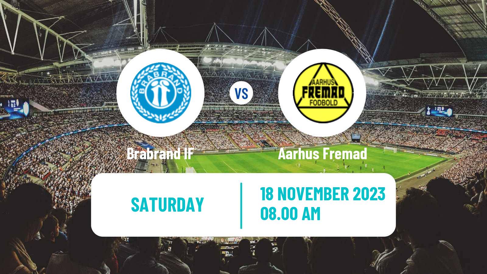 Soccer Danish 2 Division Brabrand - Aarhus Fremad