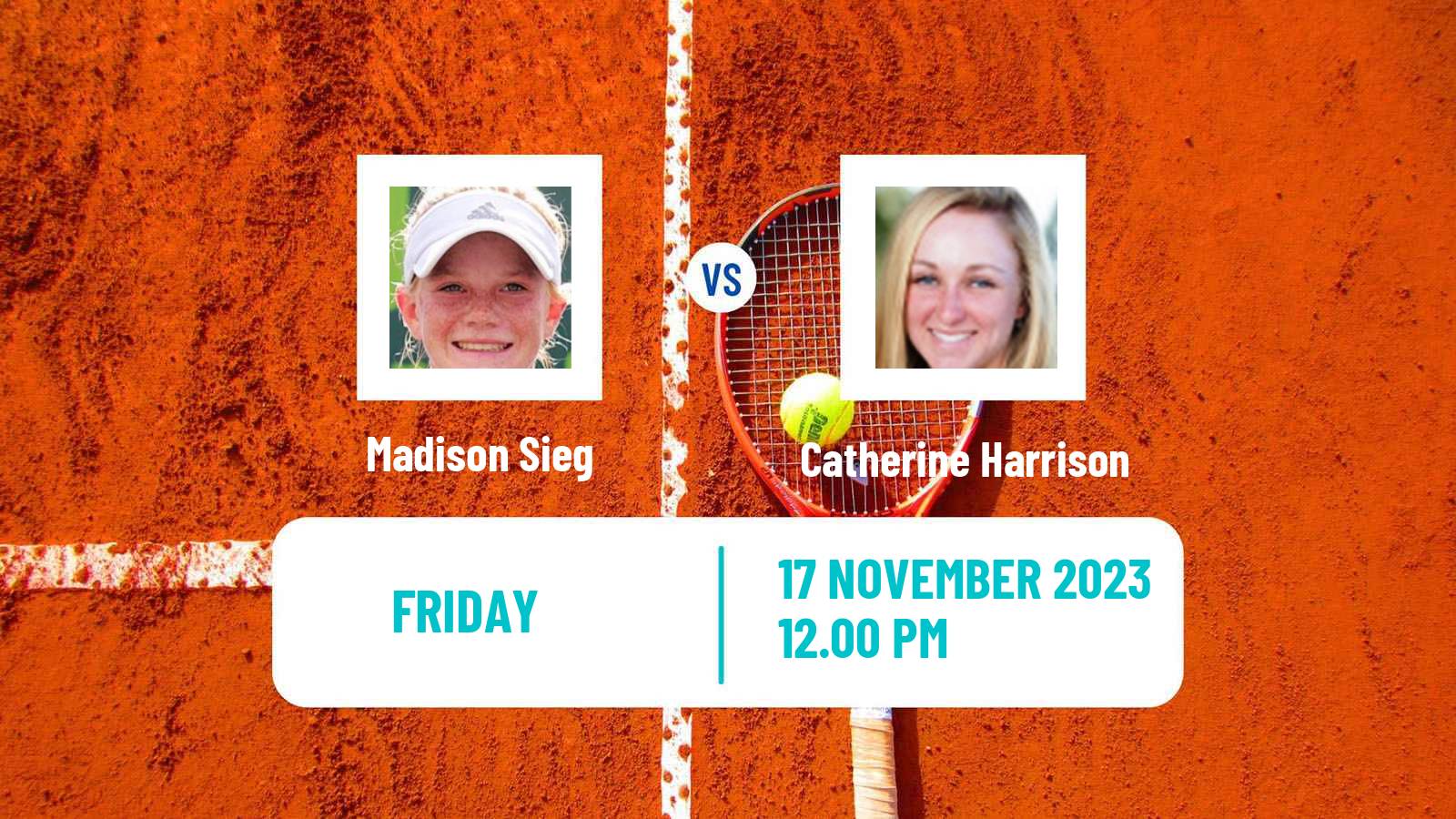 Tennis ITF W25 Austin Tx Women Madison Sieg - Catherine Harrison