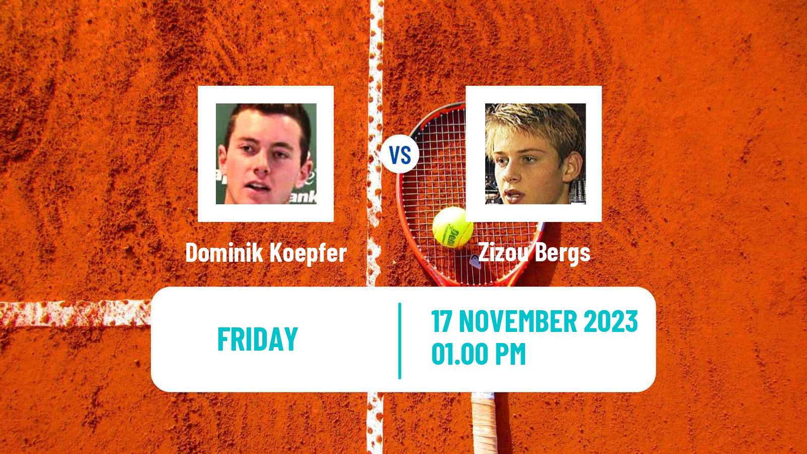 Tennis Drummondville Challenger Men Dominik Koepfer - Zizou Bergs