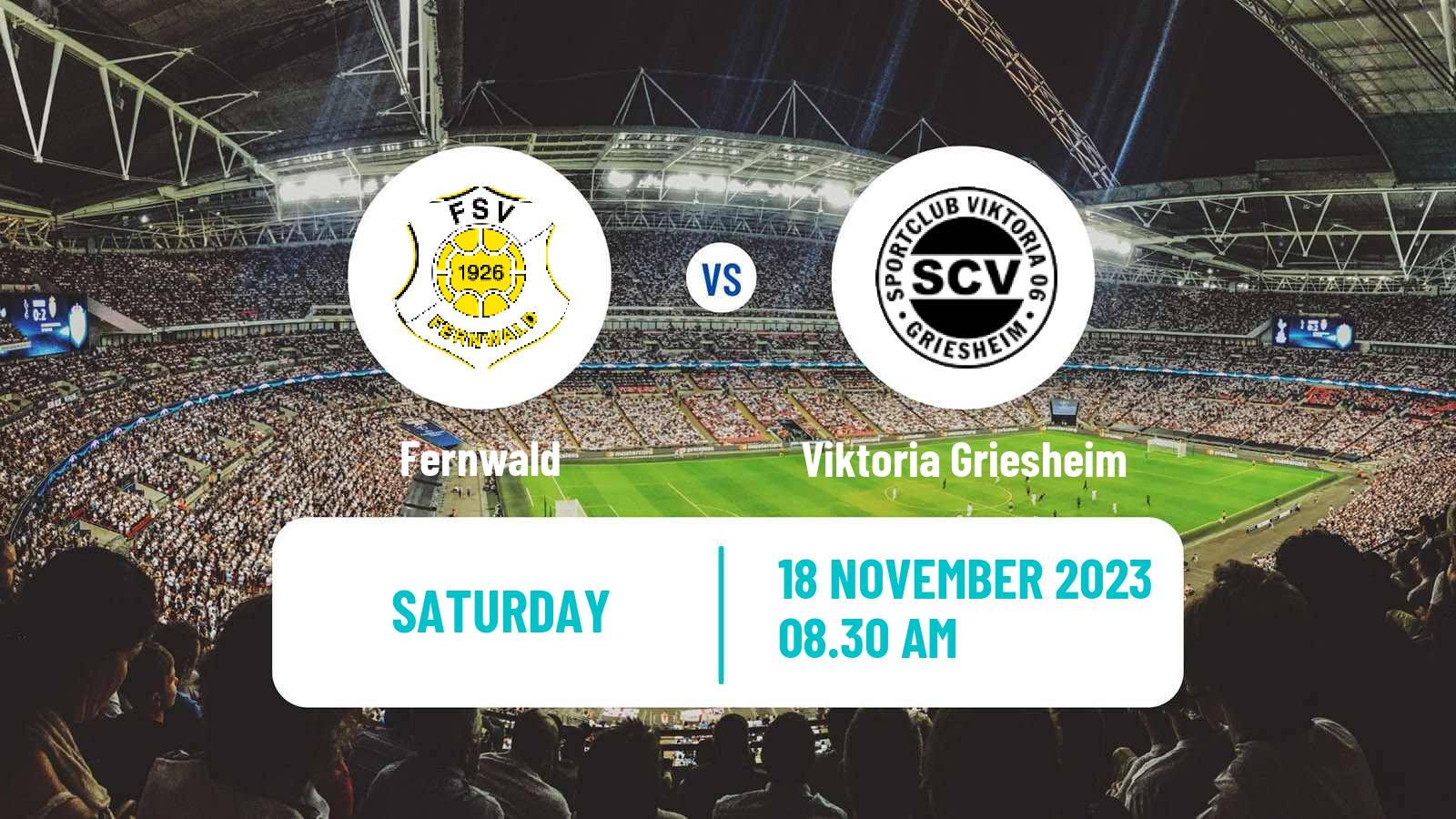 Soccer German Oberliga Hessen Fernwald - Viktoria Griesheim