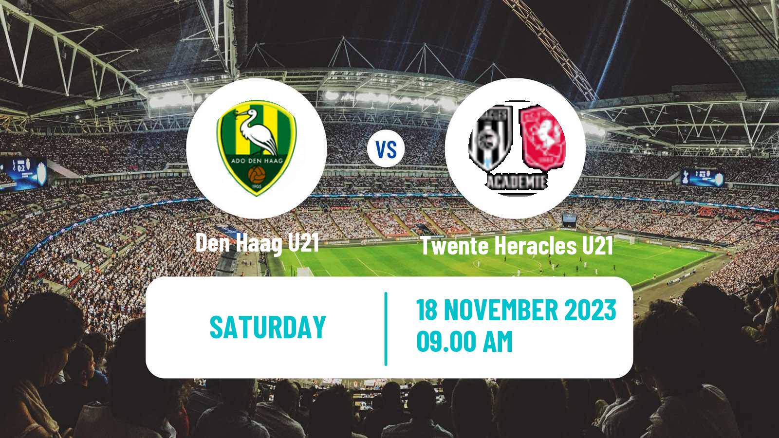 Soccer Dutch Divisie 1 U21 Den Haag U21 - Twente Heracles U21