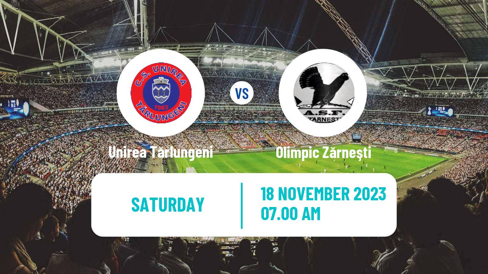 Soccer Romanian Liga 3 - Seria 5 Unirea Tărlungeni - Olimpic Zărneşti