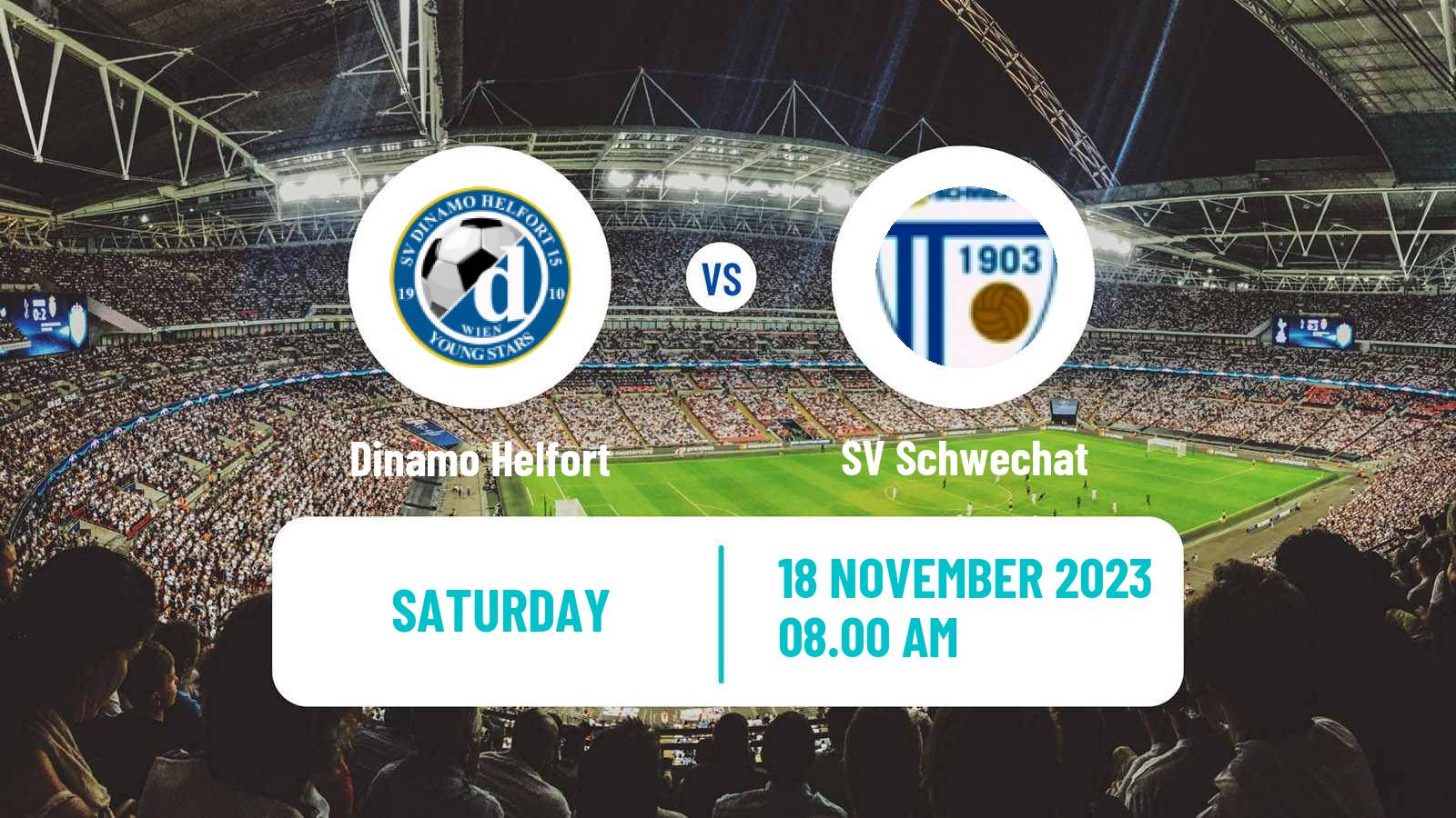 Soccer Austrian Landesliga Wien Dinamo Helfort - Schwechat
