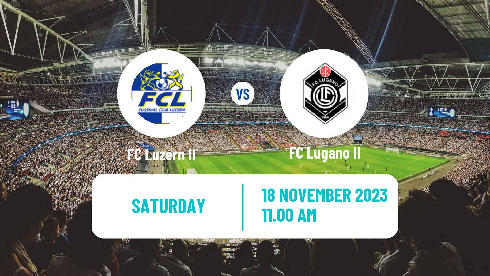 Soccer Swiss Promotion League Luzern II - Lugano II