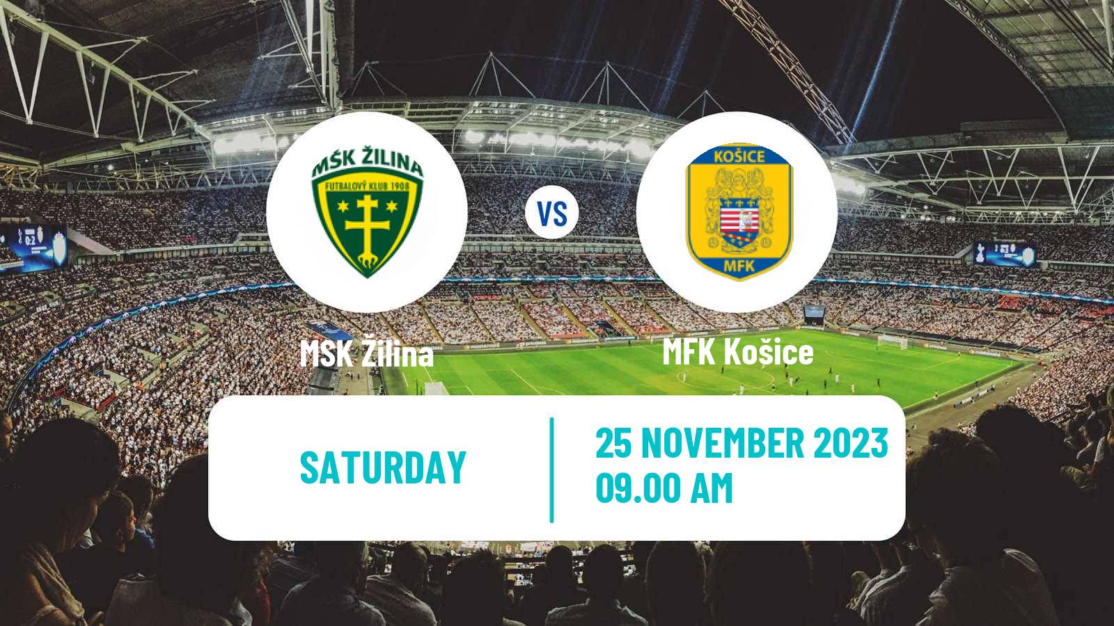 Soccer Slovak Superliga Žilina - MFK Košice