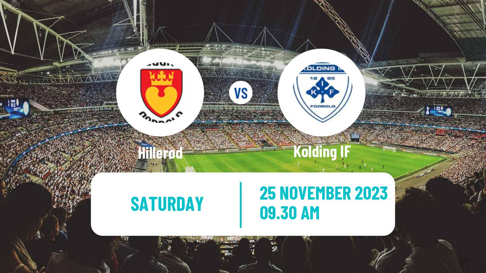 Soccer Danish 1 Division Hillerød - Kolding IF
