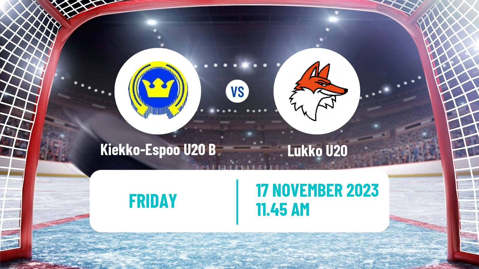 Hockey Finnish SM-sarja U20 Kiekko-Espoo U20 B - Lukko U20