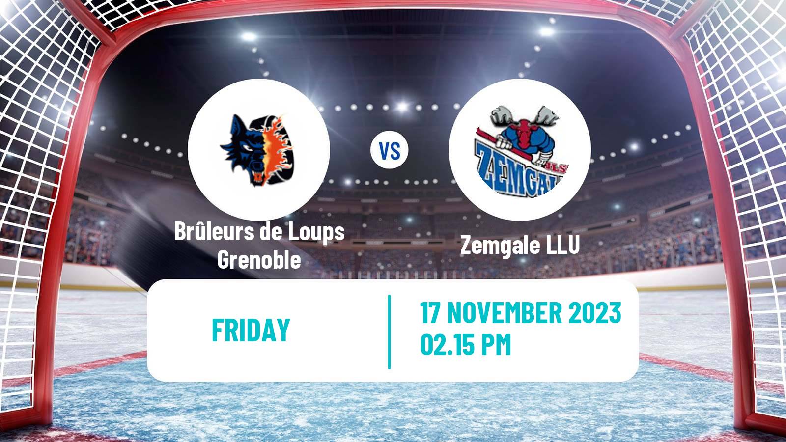 Hockey IIHF Continental Cup Brûleurs de Loups Grenoble - Zemgale LLU