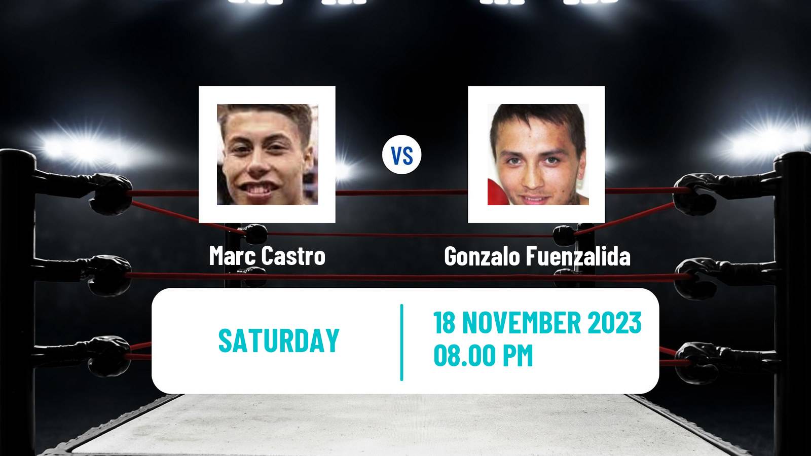 Boxing Super Featherweight Others Matches Men Marc Castro - Gonzalo Fuenzalida