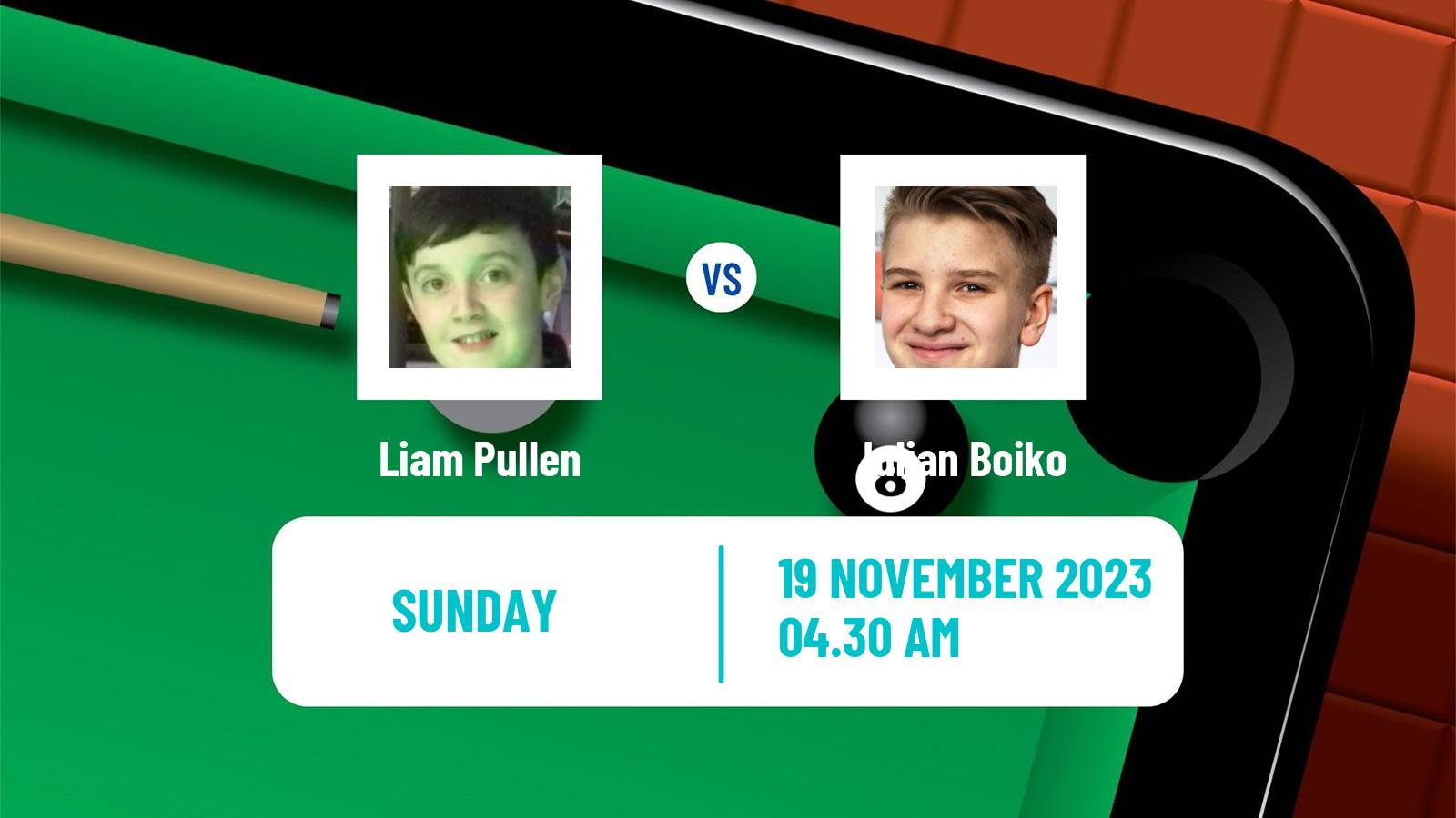 Snooker Uk Championship Liam Pullen - Iulian Boiko