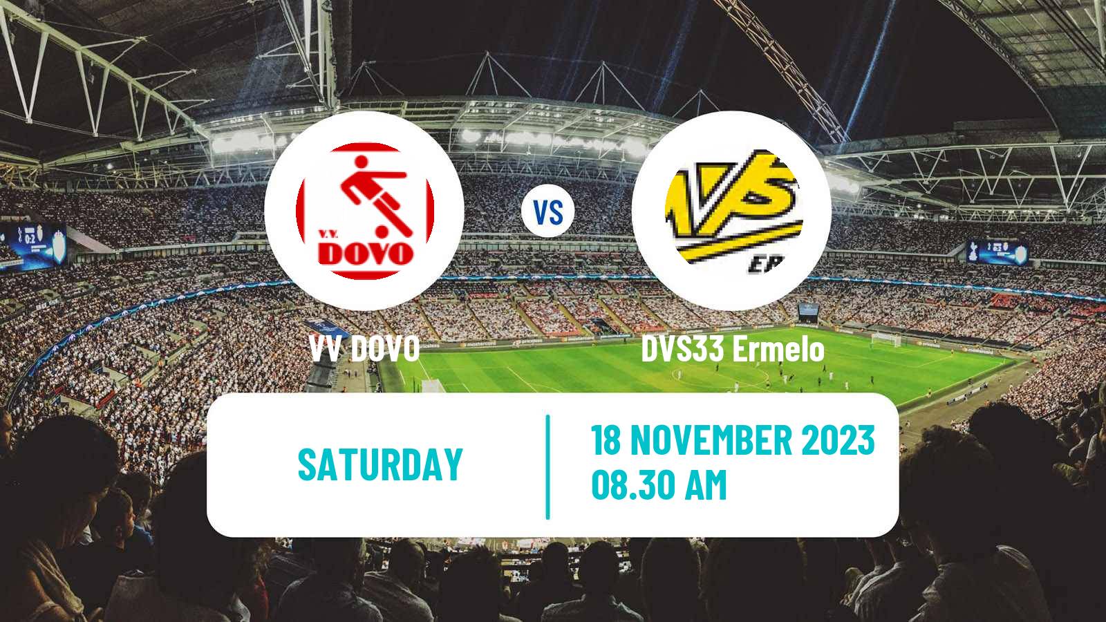 Soccer Dutch Derde Divisie VV DOVO - DVS33 Ermelo