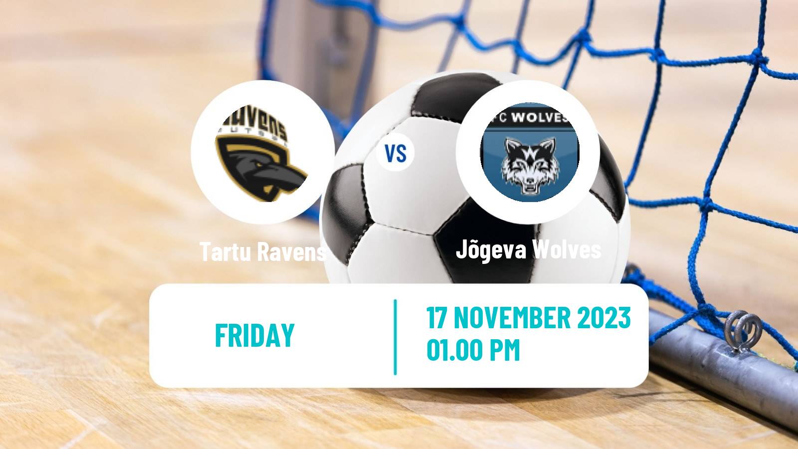 Futsal Estonian Saaliliiga Tartu Ravens - Jõgeva Wolves