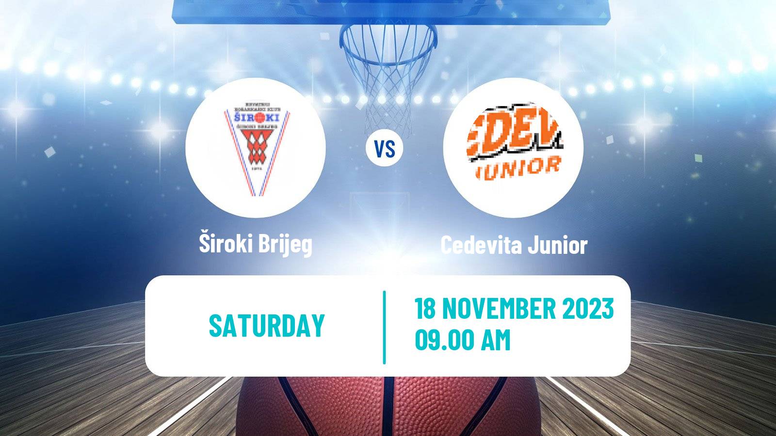 Basketball Adriatic League 2 Široki Brijeg - Cedevita Junior